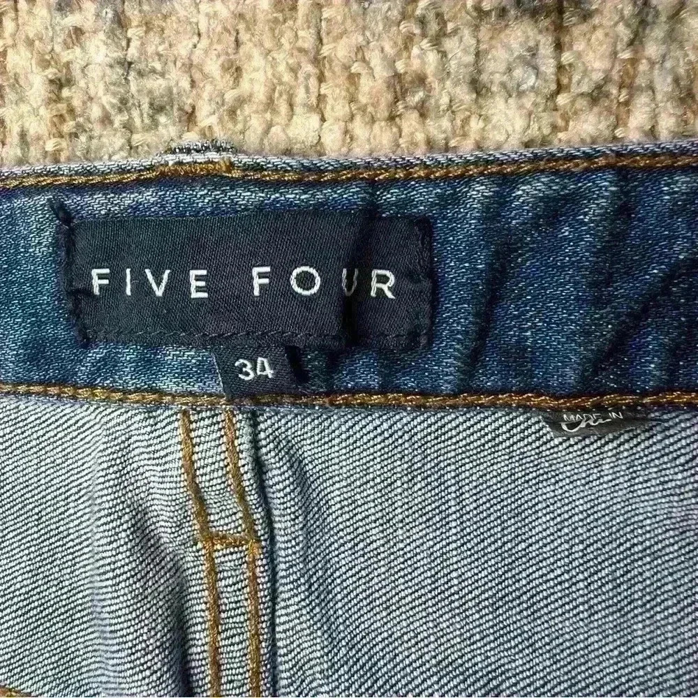 Five Four Men’s Blue Denim Montag Slim Straight Leg Denim Jeans Size 34 - Picture 10 of 16